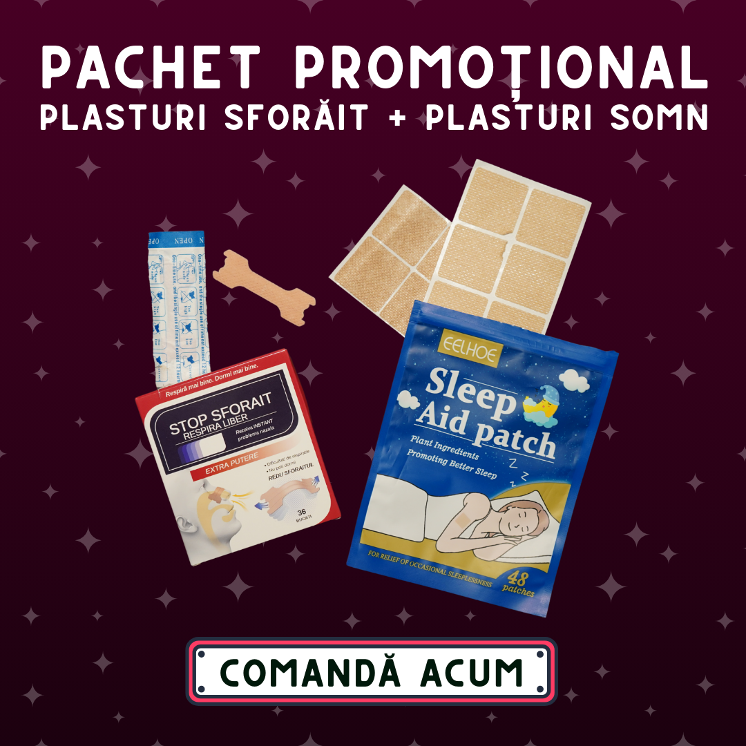 Pachet plasturi somn + plasturi sforait