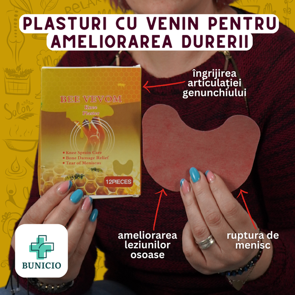 Plasturi cu venin de albine