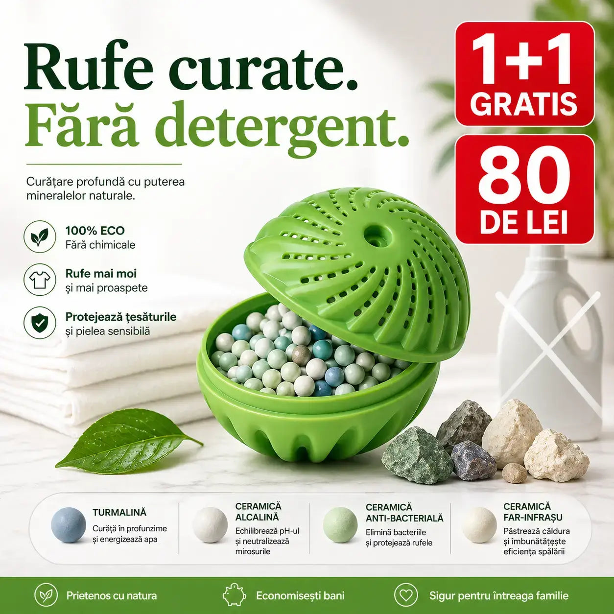 Bila ecologica pentru spalare fara detergent