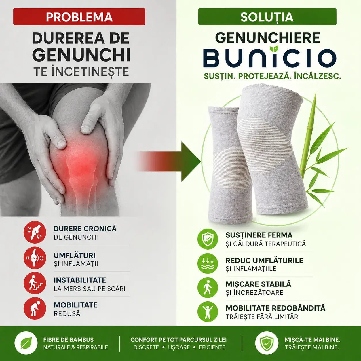 Genunchiere compresie