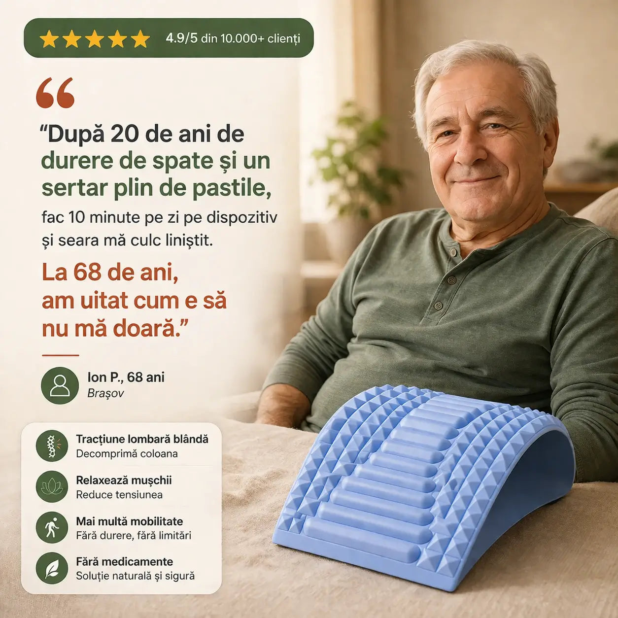 Dispozitiv pentru ameliorarea durerii